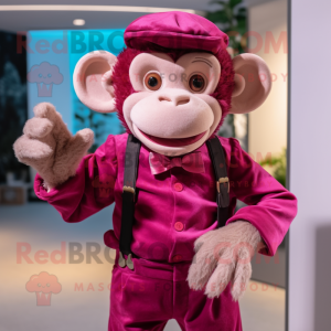 Magenta Monkey mascotte...