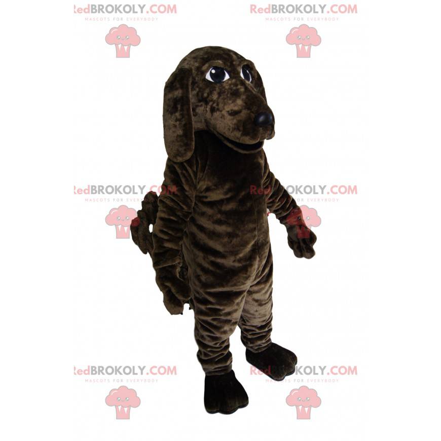 Brown and black dog mascot. Brown dog costume - Redbrokoly.com