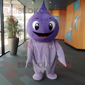 Lavendel Stingray maskot...