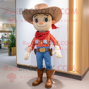 nan Cowboy mascot costume character dressed with a Shorts and Headbands