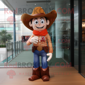 nan Cowboy mascot costume character dressed with a Shorts and Headbands