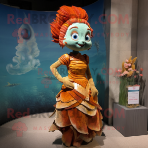 Rust Mermaid maskot drakt...