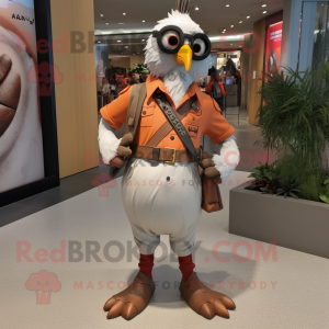 Rust Pigeon maskot kostume...