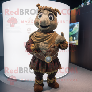 Brun sækkepibe maskot...