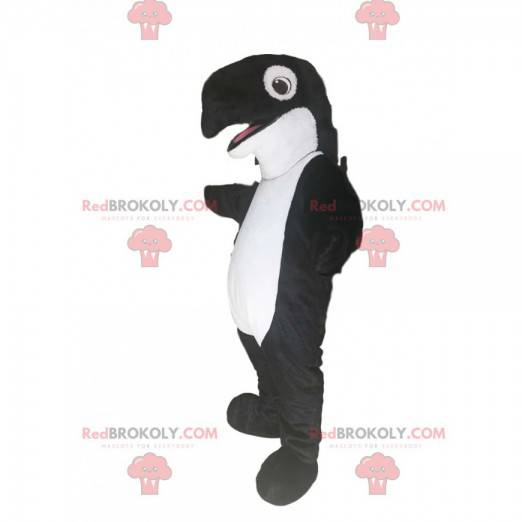 Zwart-witte orka mascotte. Orca kostuum - Redbrokoly.com