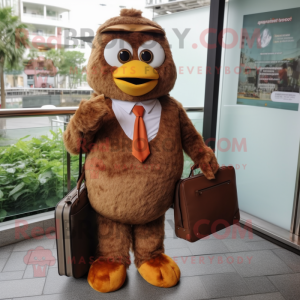 Brown Mandarin mascotte...