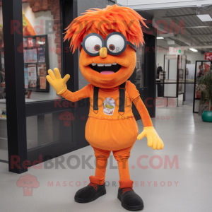 Orange Zombie maskot...