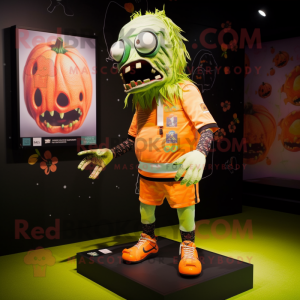 Peach Zombie maskot kostume...