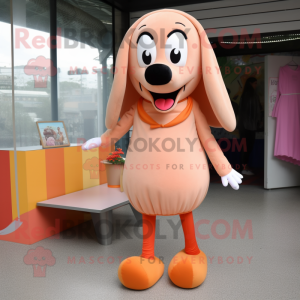 Peach Hot Dog mascotte...