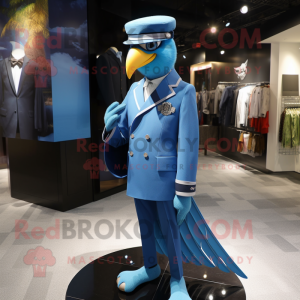 Sky Blue Hawk mascotte...