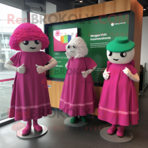 Magenta irsk flag maskot...