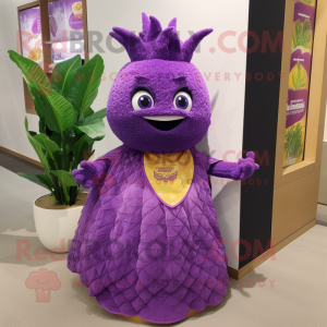 Purple Pineapple maskot...