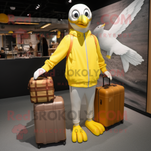 Sitrongul måke maskot drakt...