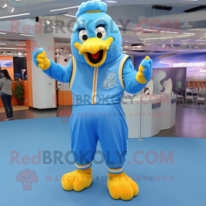 Sky Blue Hens maskot...