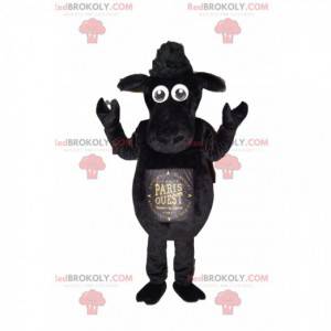 Mascotte de mouton noir. Costume de mouton noir - Redbrokoly.com