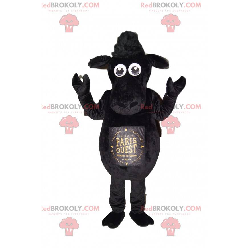 Mascota de la oveja negra. Disfraz de oveja negra -