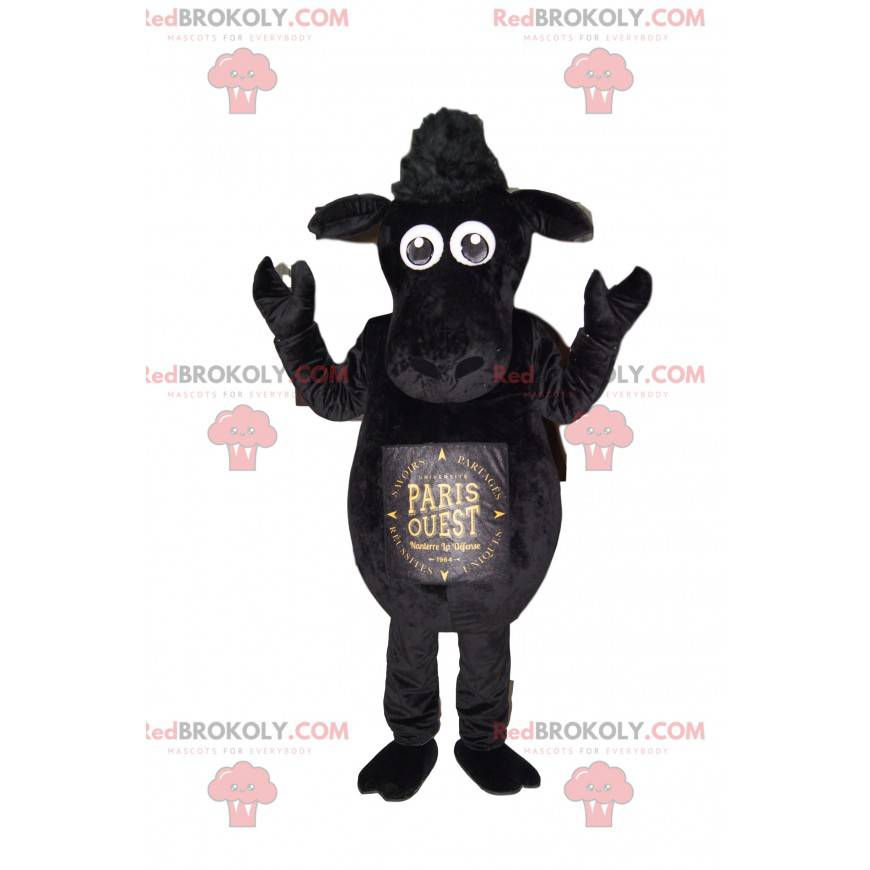 Svart får maskot. Svart fårdräkt - Redbrokoly.com Svart får maskot. Svart fårdräkt - Redbrokoly.com