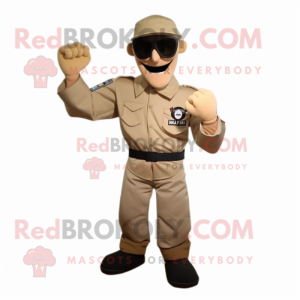 Beige Gi Joe mascotte...