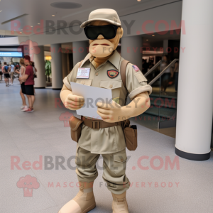 Beige Gi Joe mascotte...