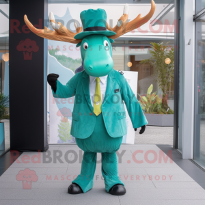 Cyan Irish Elk mascotte...