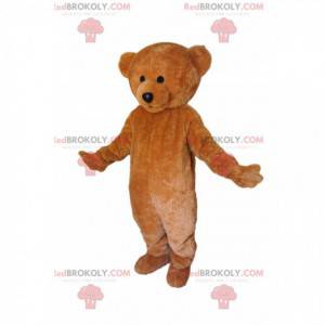 Mascotte d'ourson marron vraiment mignon. Costume d'ourson -