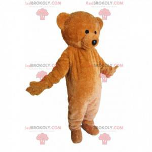 Mascotte d'ourson marron vraiment mignon. Costume d'ourson -