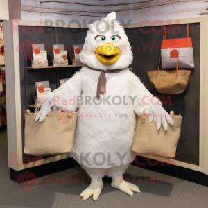 White Hens maskot kostume...