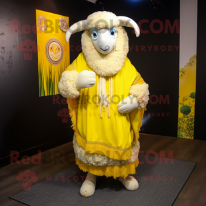 Lemon Yellow Ram maskot...