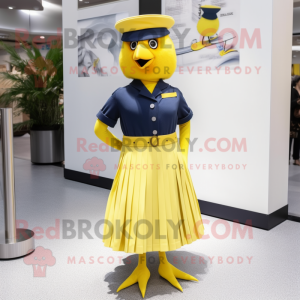 Navy Canary maskot kostume...