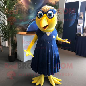 Navy Canary maskot kostume...