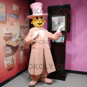 Solbrun rosa maskot drakt...
