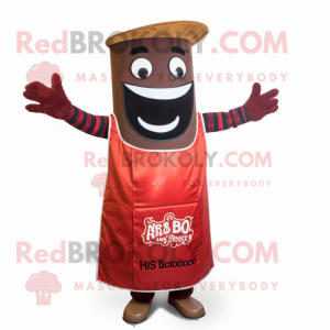 Rust Bbq Ribs mascot costume character dressed with a Dress and Bracelets