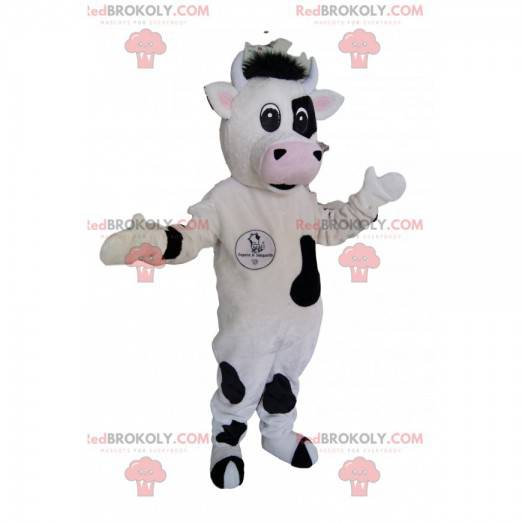Black and white cow mascot. Cow costume - Redbrokoly.com