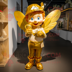 Goldene Amor Maskottchen...