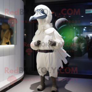 Witte Dodo Bird mascotte...