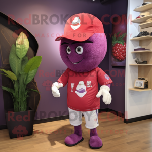 Red Grape mascotte kostuum...