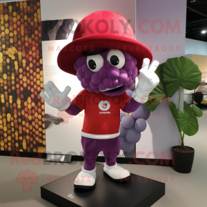 Red Grape mascotte kostuum...