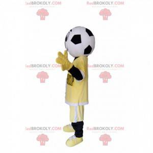 Maskotka postaci z głową piłki nożnej - Redbrokoly.com