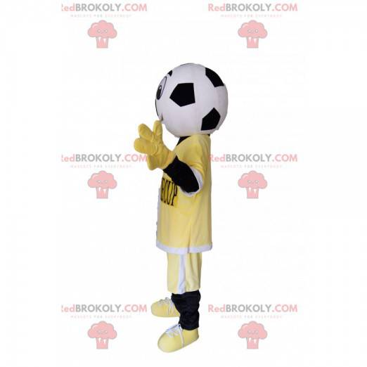 Karaktermascotte met een voetbalbalhoofd - Redbrokoly.com