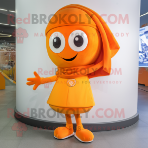 Orange Gyro maskot kostume...