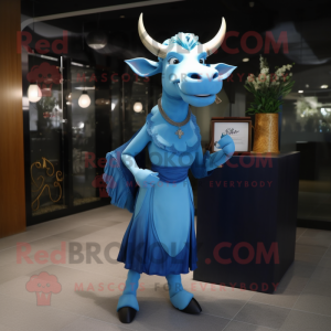 Blauer Zebu Maskottchen...