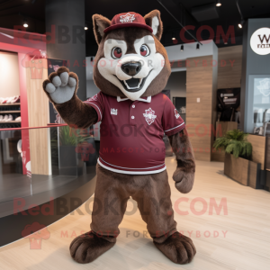Maroon Say Wolf mascotte...