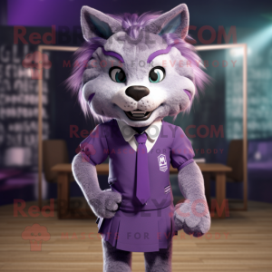Purple Lynx maskotdräkt...