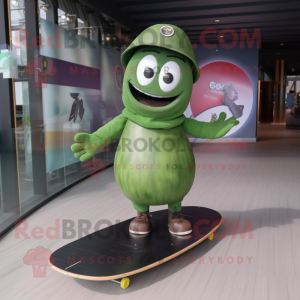 Olive Skateboard maskot...