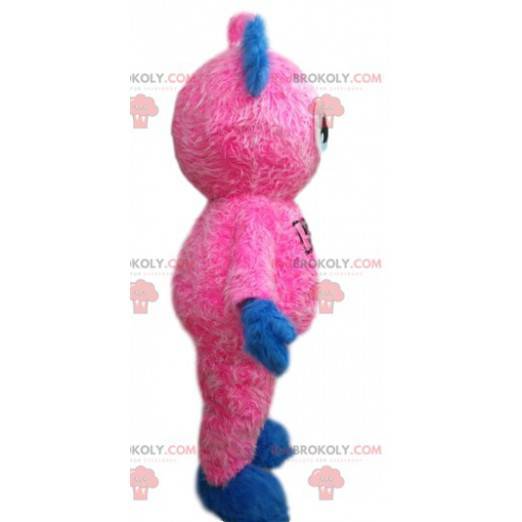 Zeer lieve kleine roze man mascotte - Redbrokoly.com