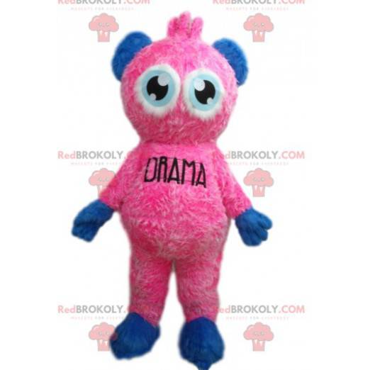 Very sweet little pink man mascot - Redbrokoly.com