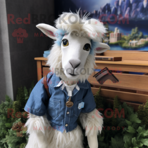 Navy Angora Goat mascotte...