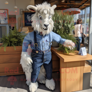 Navy Angora Goat mascotte...