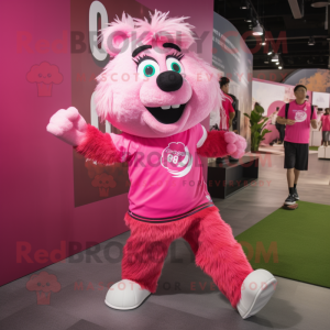 Pink Momentum mascotte...