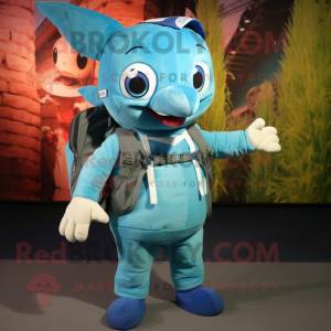 Cyan Swordfish mascotte...